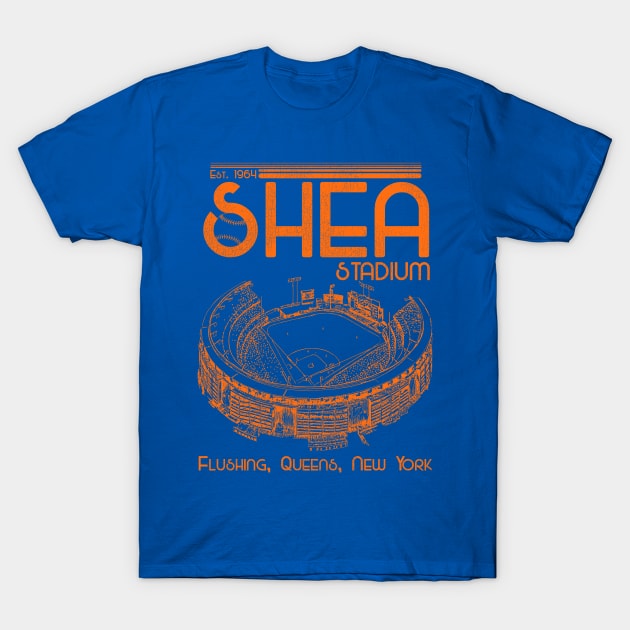 Defunct Shea Stadium New York Baseball T-Shirt by Defunctland